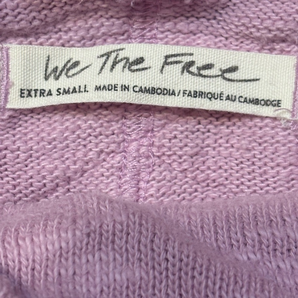 We The Free Pink/Lavender Timmy TurtleNeck Sweater size XS oversized - Picture 5 of 12